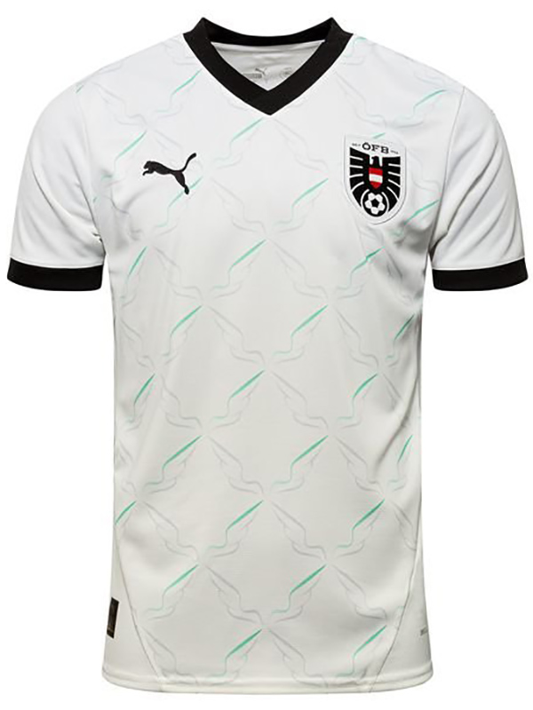 Austria maillot extérieur uniforme de football deuxième kit de football pour hommes hauts chemise de sport 2024 coupe d'euro